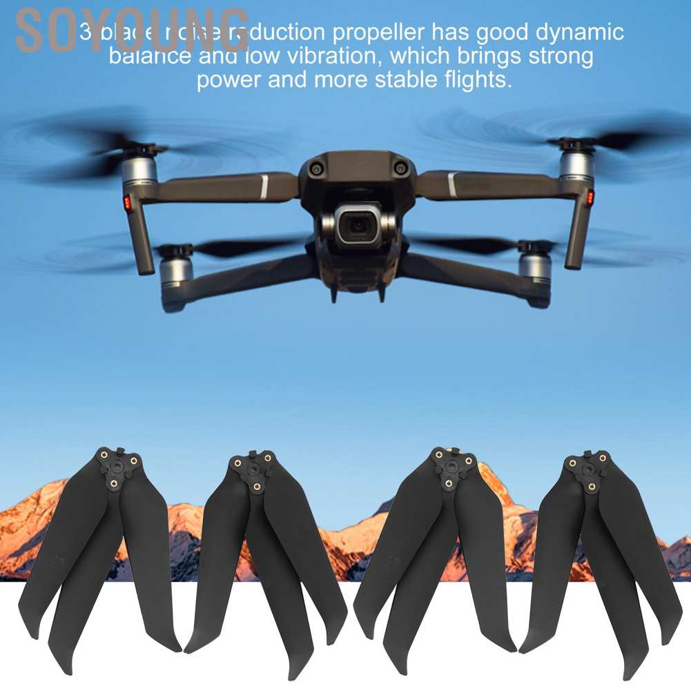 Set 2 cặp cánh quạt 3 lưỡi 8743F cho DJI Mavic Pro