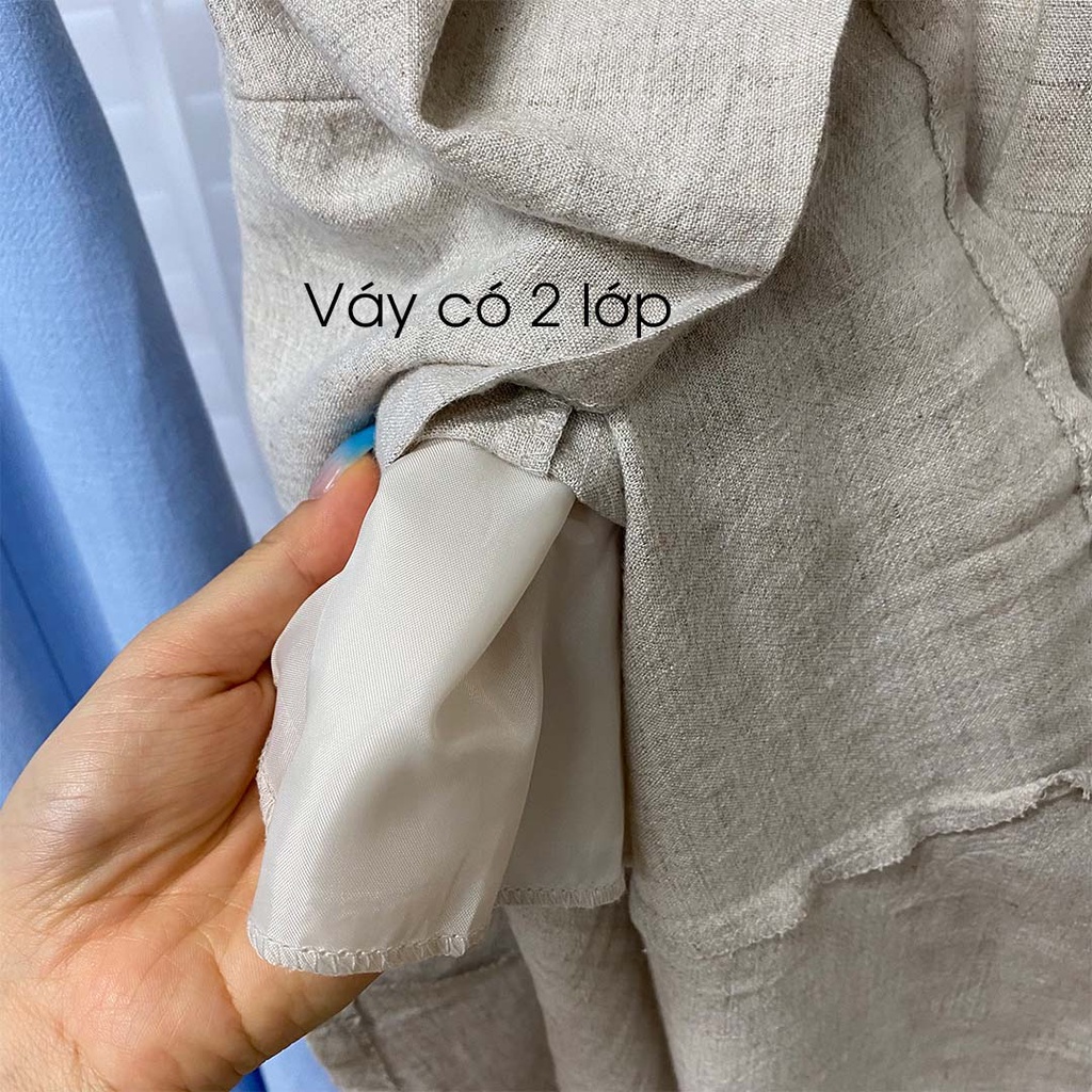 Chân Váy Dài Vải Lanh Thời Trang Mùa Hè Cho Nữ | BigBuy360 - bigbuy360.vn