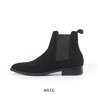 Giày Chelsea Boot Da Lộn Màu Đen Đế Đen Dễ Phối Đồ