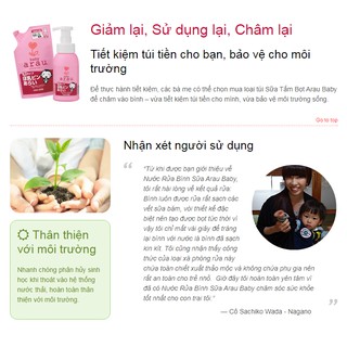Nước rửa bình Arau - hàng chính hãng