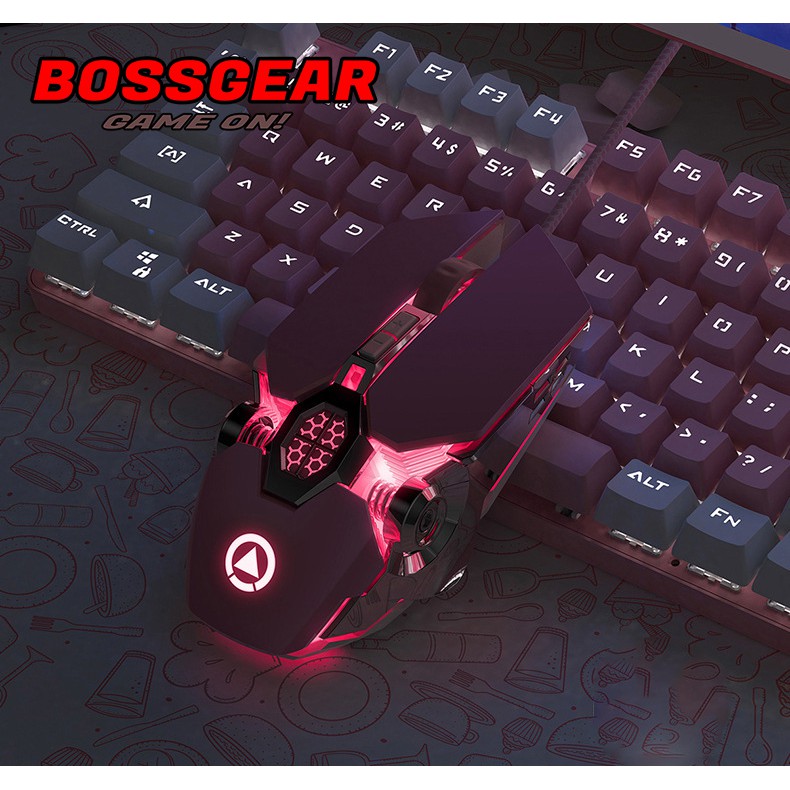 Chuột GAming Langtu G30S Màu Hồng ( Pink mouse , LED 7 màu)