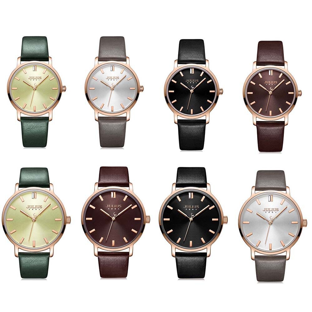 Đồng hồ nữ Julius JA1200 dây da | Julius Official