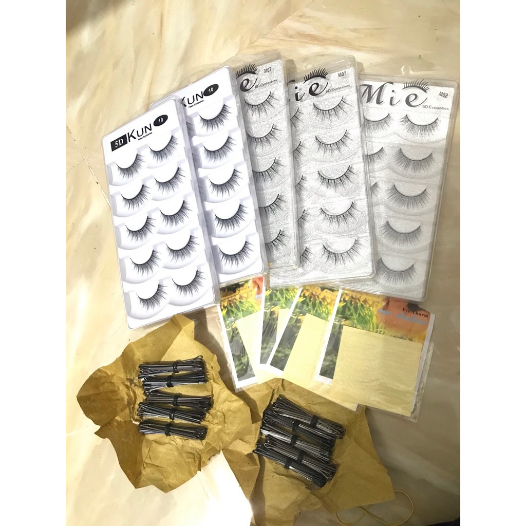 Kích mí hoa cúc vàng, kích mí cứng dùng cho makeup cá nhân hay chuyên nghiệp - KunStore