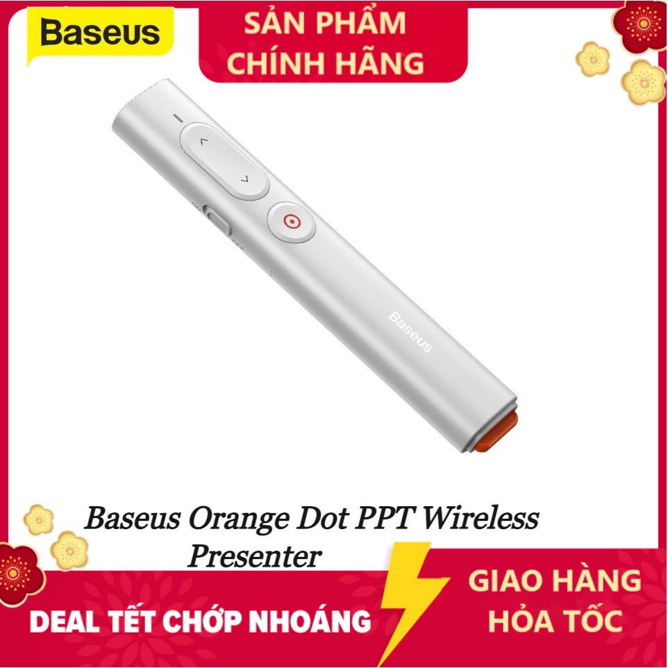 Bút Laser trình chiếu Baseus Orange Dot PPT Wireless Presenter Youth  cho Laptop/ Macbook - Hàng chính hãng | WebRaoVat - webraovat.net.vn