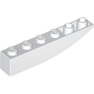 Gạch Lẻ Hàng Mới Dốc, Cong 6 x 1 Đảo ngược