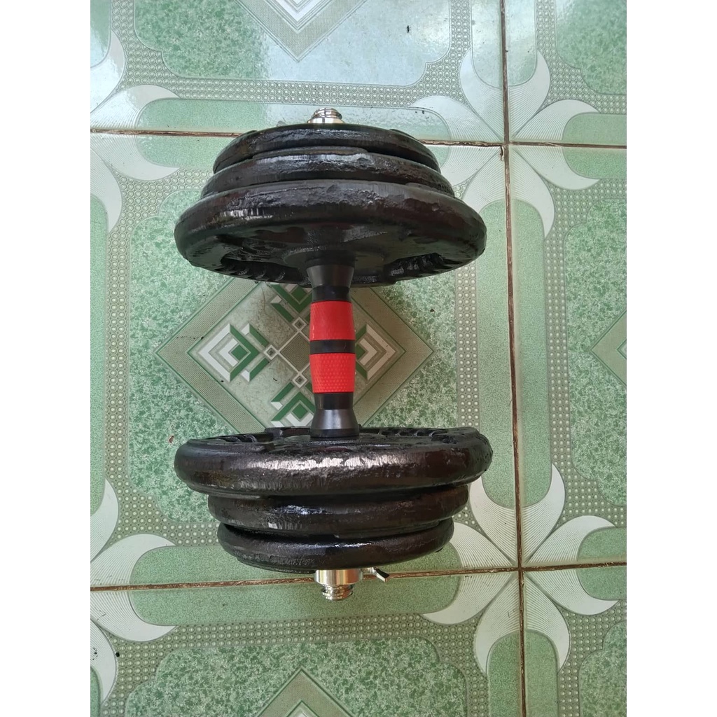 Bộ Tạ Tay Gang Đúc 40kg - cho 2 tay mỗi tay 20kg