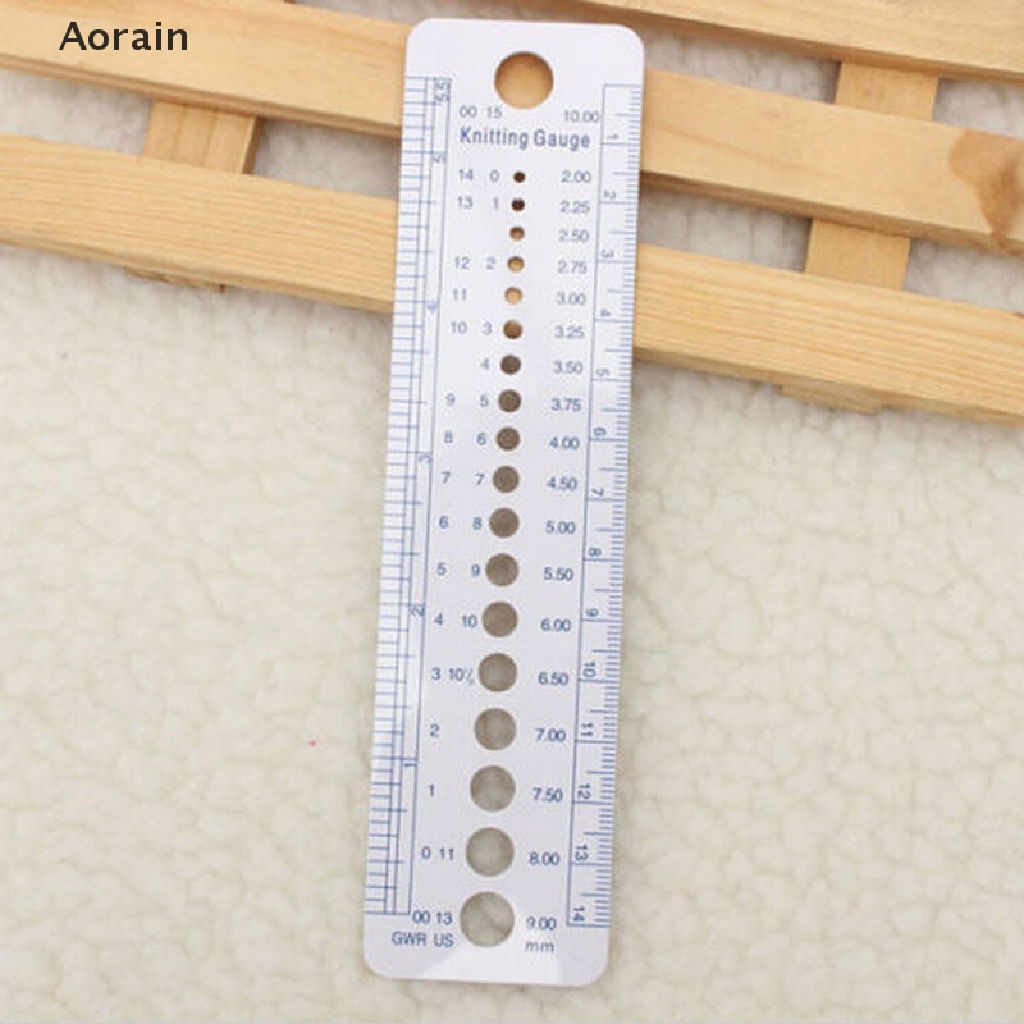 1 Cây Thước Đo Đan Móc Kích Thước 2-10mm Mới