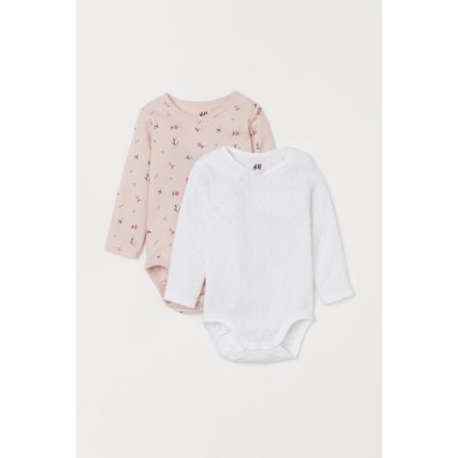 Set 2 body chip dài tay cho bé gái