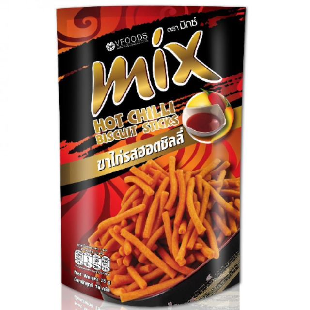 Tăm MIX Vfood 60gr Hot Chilli Biscuit Sticks Thái Lan