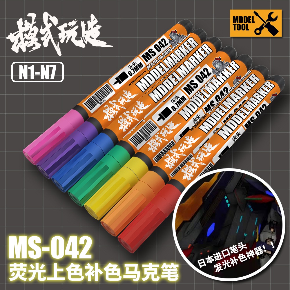 Bút tô Mô hình màu huỳnh quang MS042 N1-7