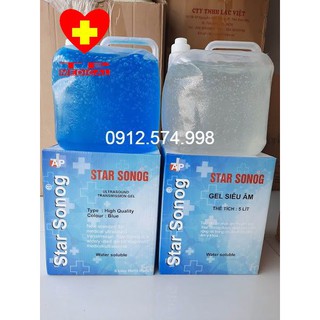 Gel siêu âm, gel triệt lông Star Sonog 5 lít