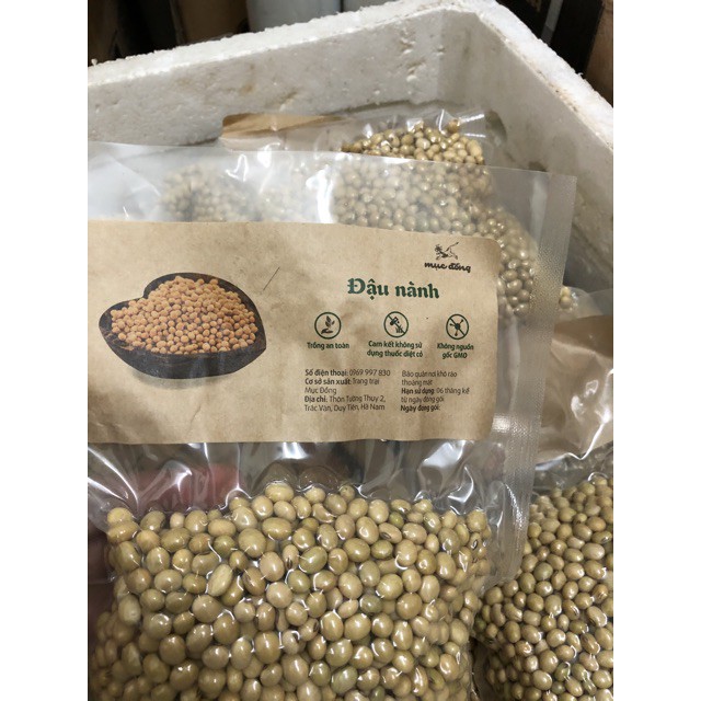 Hạt đầu nành Mục Đồng (1kg) - Hạt đậu nành giống cũ thuần chủng- Hương vị cũ ngày xưa