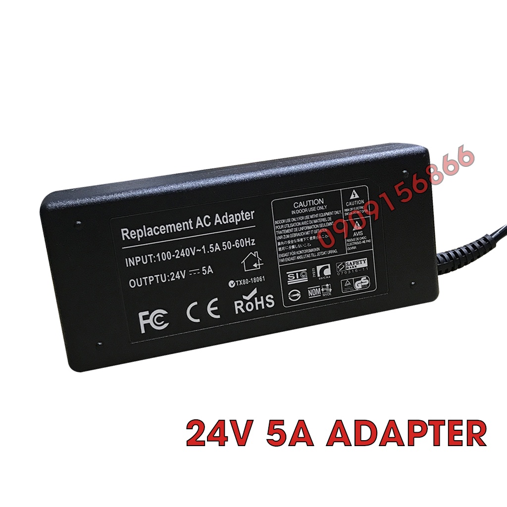 Nguồn 24V - 3A , 24v - 5A adapter