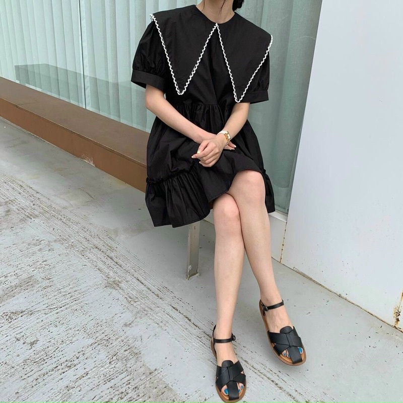💕ĐẦM BBD CỔ NHỌN VIỀN 2M