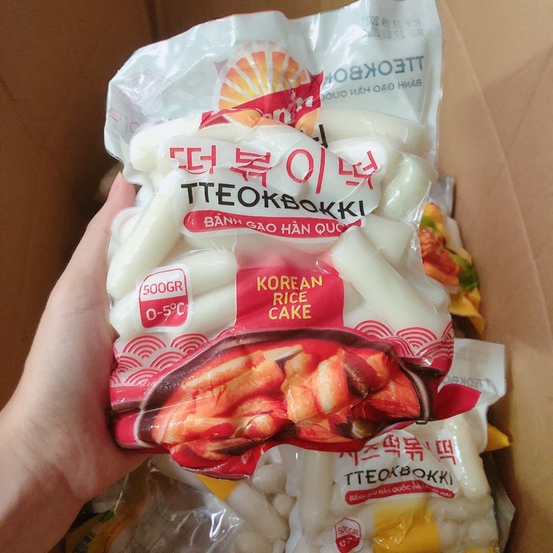 Tokbokki Bánh gạo hàn quốc Bánh gạo tươi không chất bảo quản