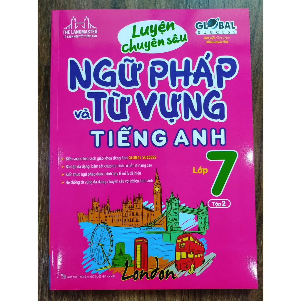 Sách - Combo 2 cuốn Luyện chuyên sâu ngữ pháp và từ vựng tiếng anh lớp 7 tập 1 + 2