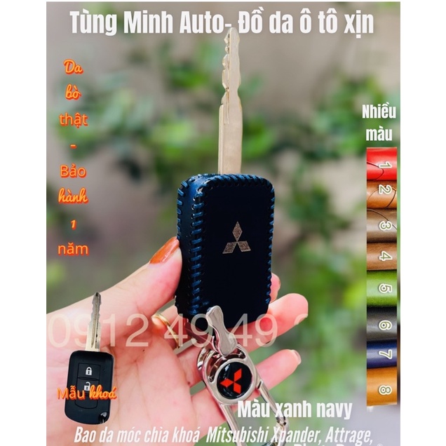 Bao da móc Chìa Khoá Mitsubishi Xpander, Triton, Attrage chìa khoá cơ số sàn