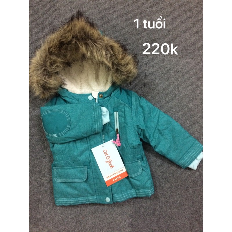 Áo Parka Cat & Jack lót lông cừu