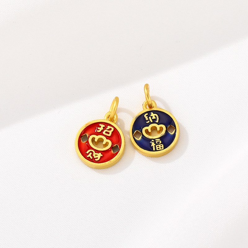 Phụ Kiện Hạt Làm Trang Sức Hình Sư Tử Mạ Vàng