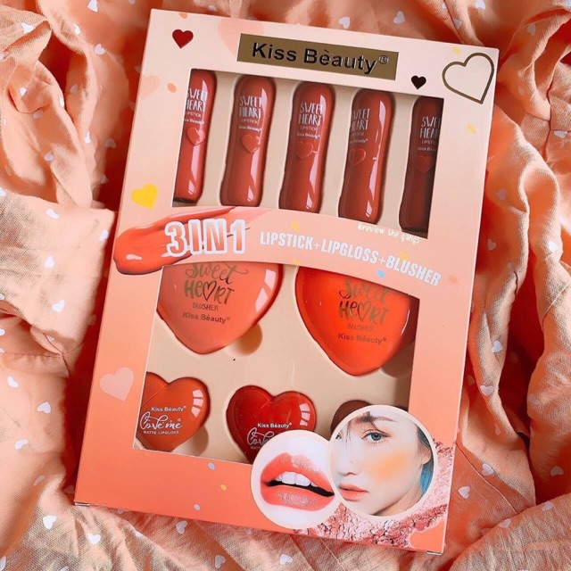 SET SON KÈM PHẤN MÁ #KISSBEAUTY | BigBuy360 - bigbuy360.vn