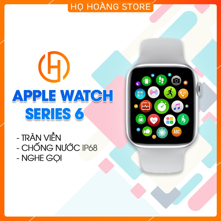 [Size 38/40mm] Đồng Hồ Thông Minh W26/ Wactch 6 Series 6 - Có Tiếng Việt, Chống nước IP68
