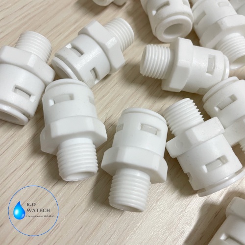 Nối Thẳng Ren Ngoài 13 Ra Dây 6mm hoặc Dây 10mm Dùng Trong Lọc Nước , nối thẳng ren 13mm