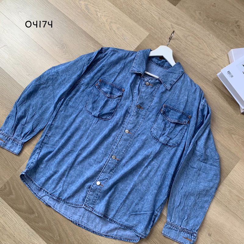 Áo Sơ Mi Denim Thời Trang Cho Nữ