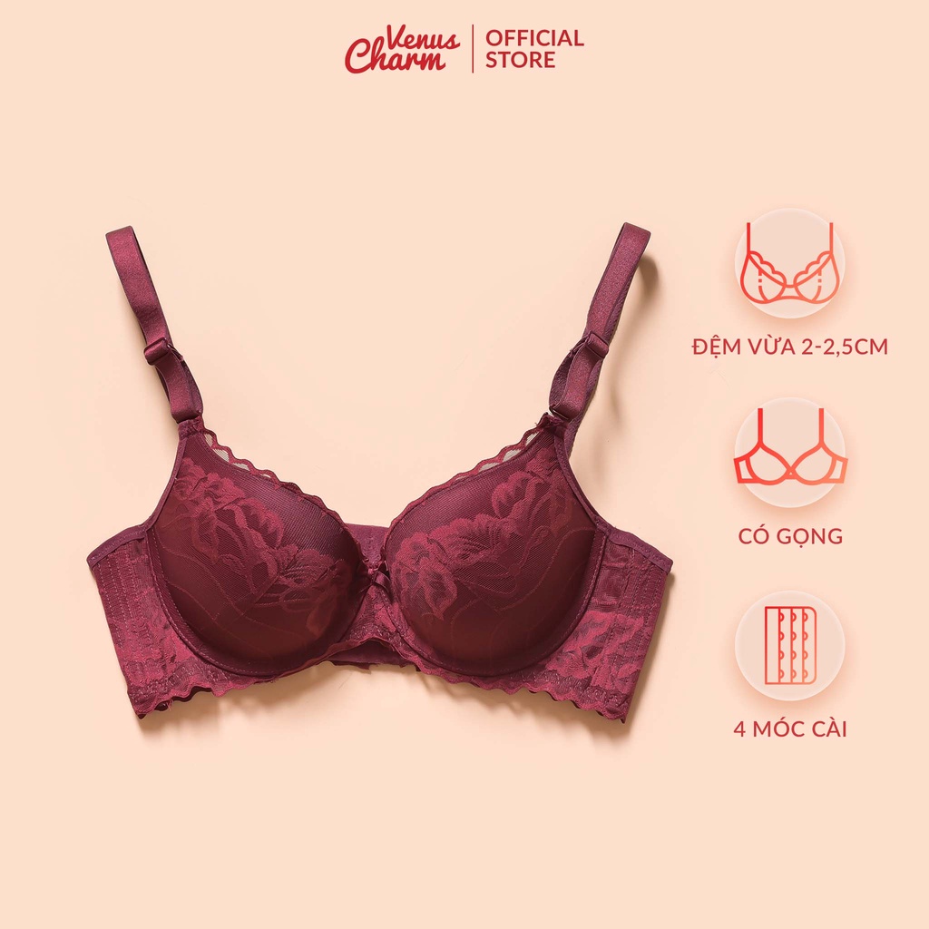 Áo lót có gọng đệm vừa Venus Charm nâng ngực tự nhiên vừa phải 1141
