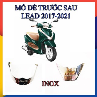 Ốp inox dè trước sau lead 2017-2019
