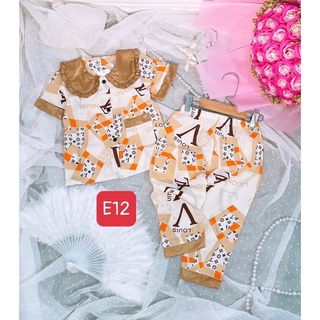 bộ pijama lụa mango sz 9-21kg