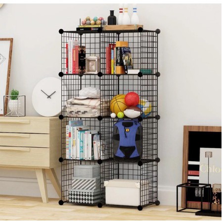 Kệ lưới sắt thép lắp ghép đa năng. Tặng kèm chốt gắn (bán theo tấm ghép)