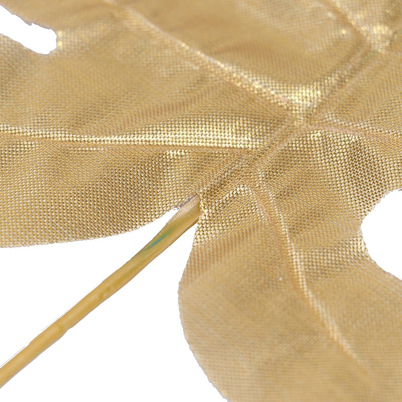 Set 12 lá trầu bà nhân tạo màu vàng đồng trang trí tiệc đám cưới sáng tạo