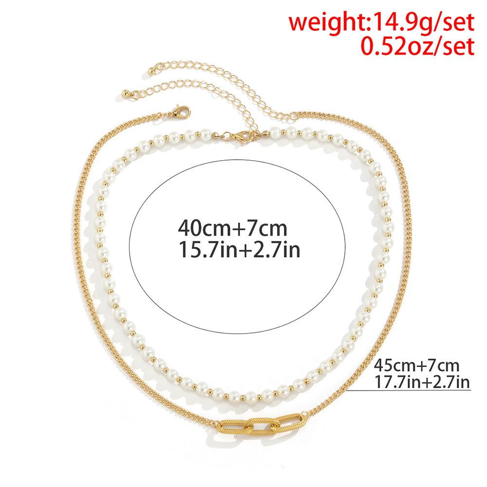 Vòng cổ choker đính ngọc trai nhân tạo phong cách Hàn Quốc cổ điển thời trang cho nam
