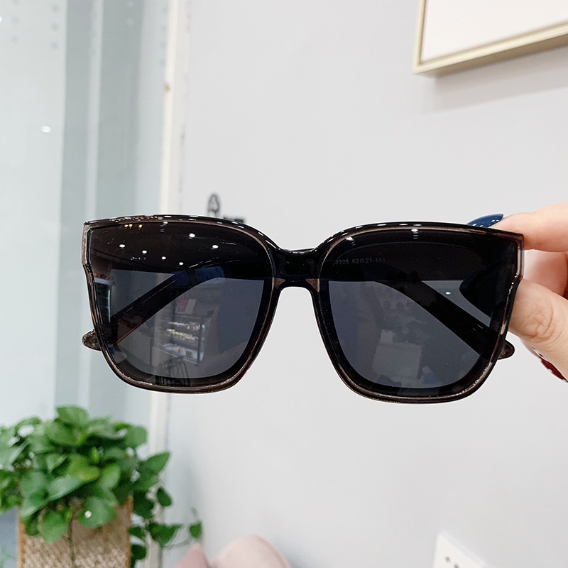 Phiên bản Hàn Quốc gọng lớn kính râm nữ bảo vệ tia cực tím kính râm nam kính vuông cổ điển UV400