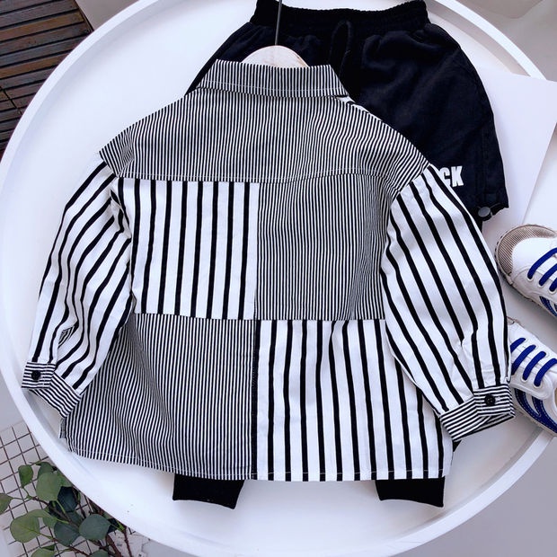Cotton Long Sleeve Plaid Shirt Korean Style New Spring Autumn Boys Fashion For Boys 2021