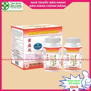 Hoàng Thống Phong hộp 360 viên tặng kèm lọ 60 viên  – Hỗ trợ điều trị gout, giảm nồng độ acid uric trong máu