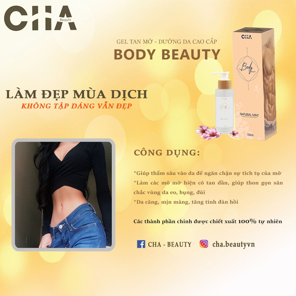Tan Mỡ Bụng Body Beauty Giảm Mỡ Bụng, Đùi, Bắp Chân, Bắp Tay, Béo Đâu Xịt Đó Nhanh An Toàn Hiệu Quả 100ml