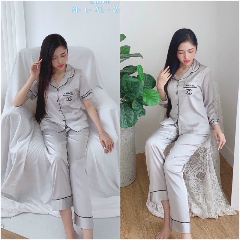 Big Size 💍 Bộ pijama Lụa Latin Mi Store Cần Thơ, tay ngắn, tay dài, có size, có túi quần