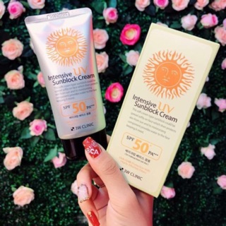 Kem chống nắng 3w clinic intensive uv sunblock cream spf 50 pa+++