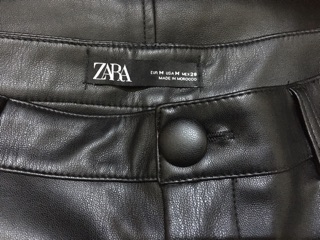 Pass chân váy da zara auth (mini skirt)