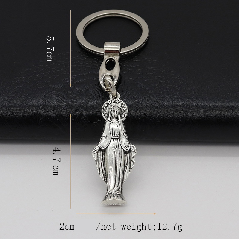 Móc Khóa Hình Đức Mẹ Guadalupe Virgin Mary Miraculous Medal