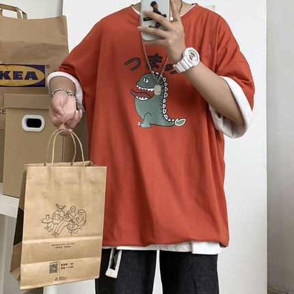 Áo Thun Tay Ngắn Size M-5XL Thời Trang Năng Động Trẻ Trung Dành Cho Nam