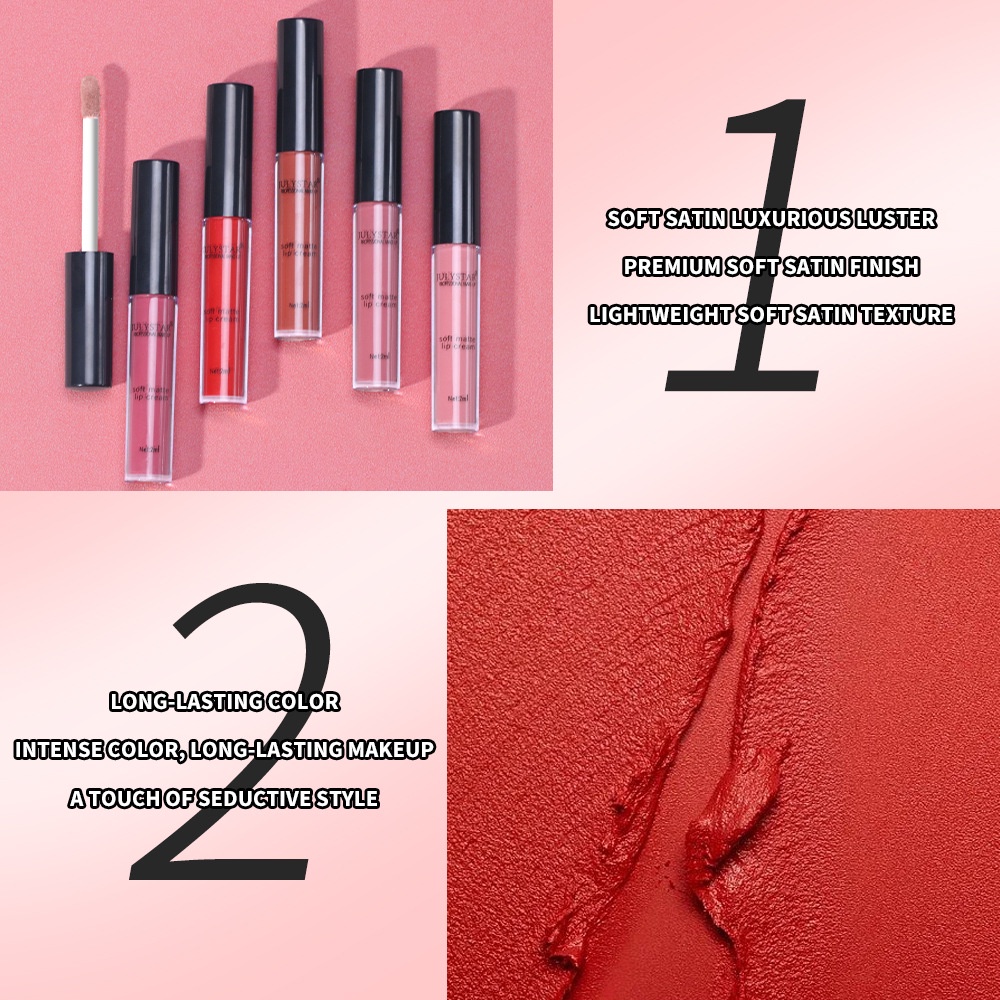 Son Kem Lì Chống Dính Cốc Không Phai Màu Mượt Mà Phong Cách Âu Mỹ