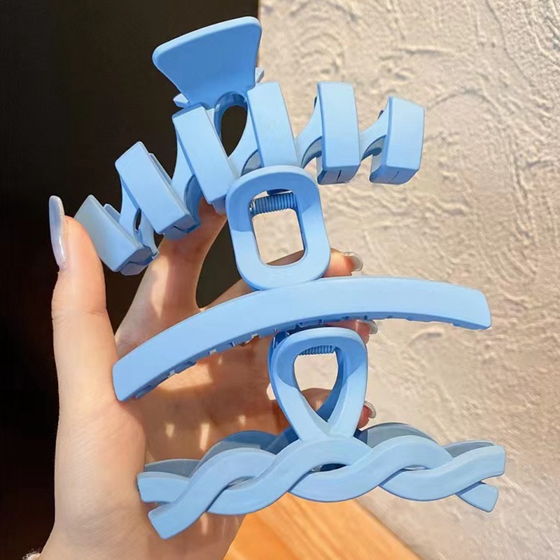 Kẹp Tóc Càng Cua Màu Xanh Dương Phụ Kiện Thời Trang Cho Nữ AB127