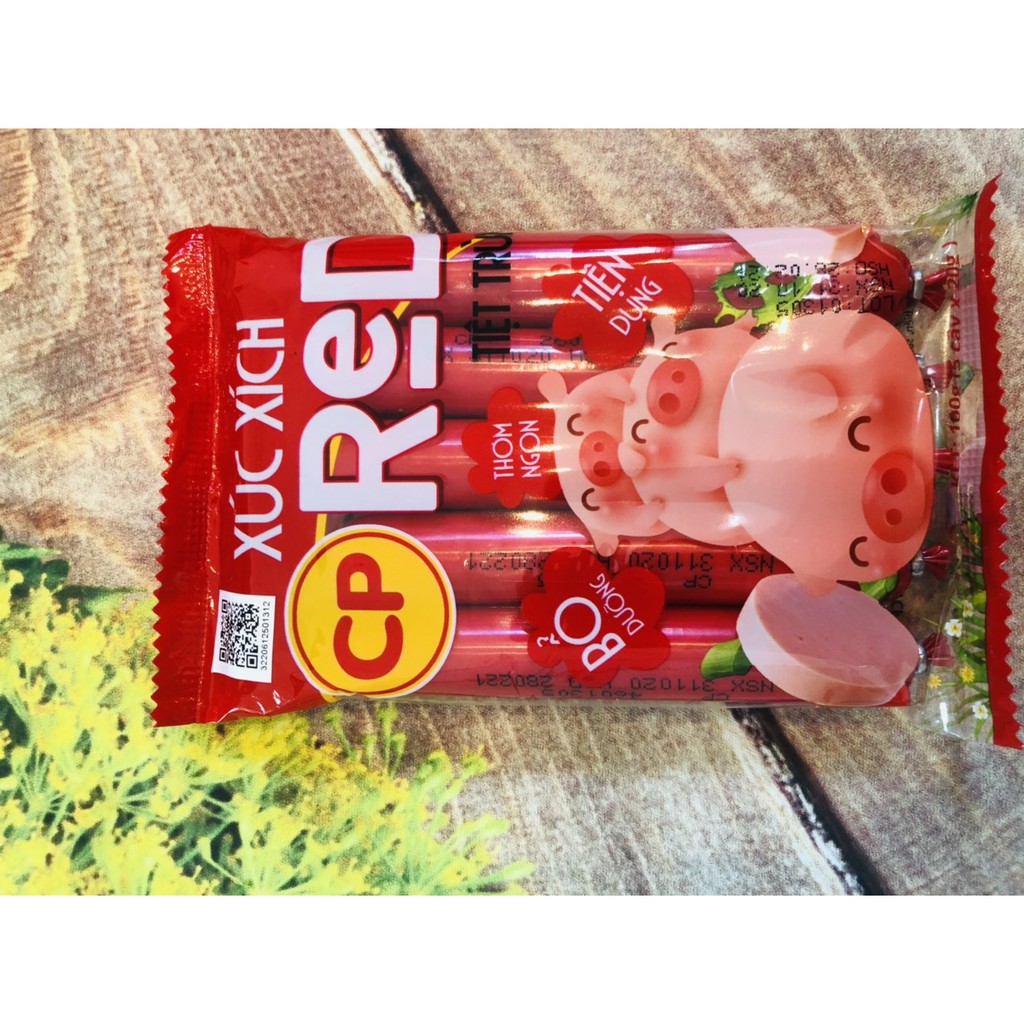 5 gói xúc xích tiệt trùng CP, mỗi gói 100g