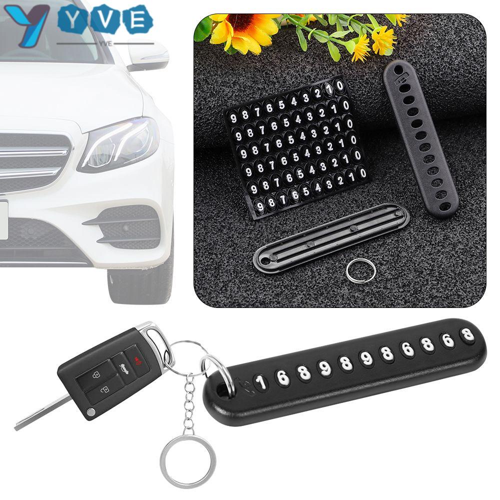 Móc chìa khóa có số điện thoại chống mất đầy sáng tạo diy