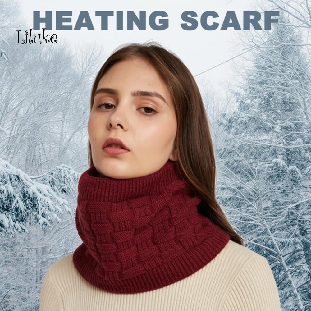 Khăn Choàng Cổ Sưởi Ấm Mềm Mại Sạc USB Tiện Dụng