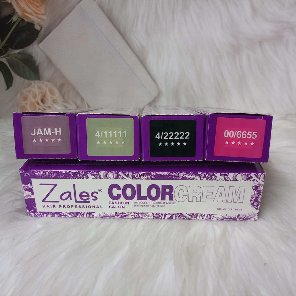Màu nhuộm tóc không cần tẩy tóc ZALES COLOR CREAM