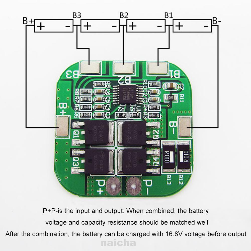 Bảng Mạch Điều Khiển Sạc Pin Đa Năng 4s 20a 14.8v