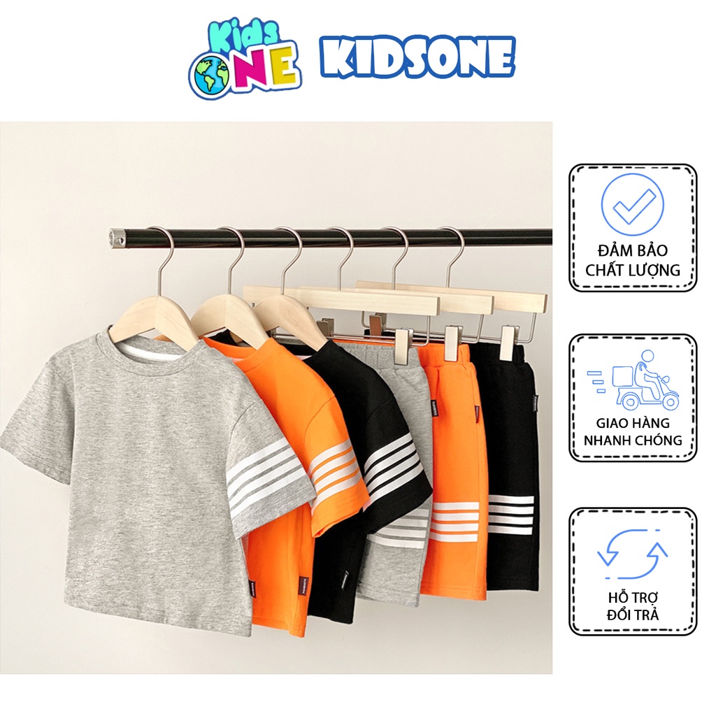 Bộ Quần Áo Thể Thao Cho Bé Trai Bé Gái, Bộ Cotton Trẻ Em Size 8-20kg KidsOneStore BC4